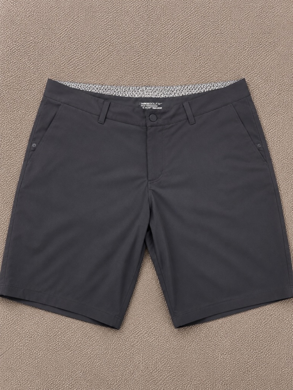 Nike Men’s Black Flat-Front Performance Shorts